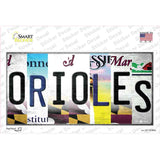 Orioles Strip Art Novelty Sticker Decal