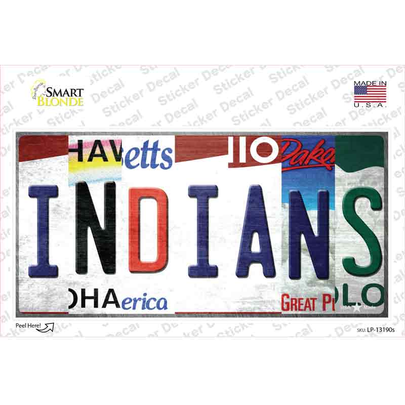 Indians Strip Art Novelty Sticker Decal
