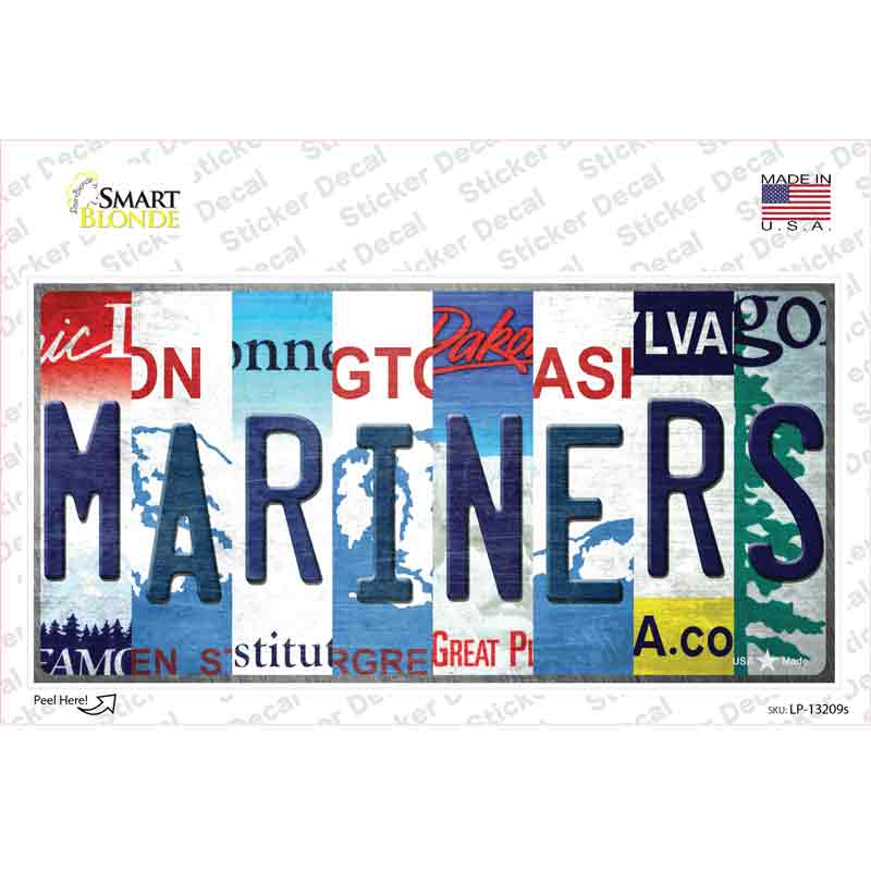 Mariners Strip Art Novelty Sticker Decal