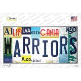 Warriors Strip Art Novelty Sticker Decal