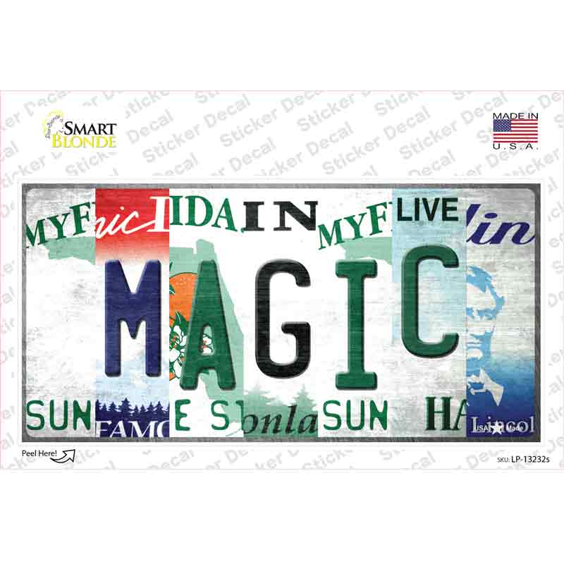 Magic Strip Art Novelty Sticker Decal