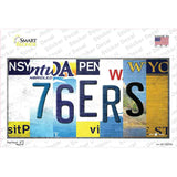 76ers Strip Art Novelty Sticker Decal