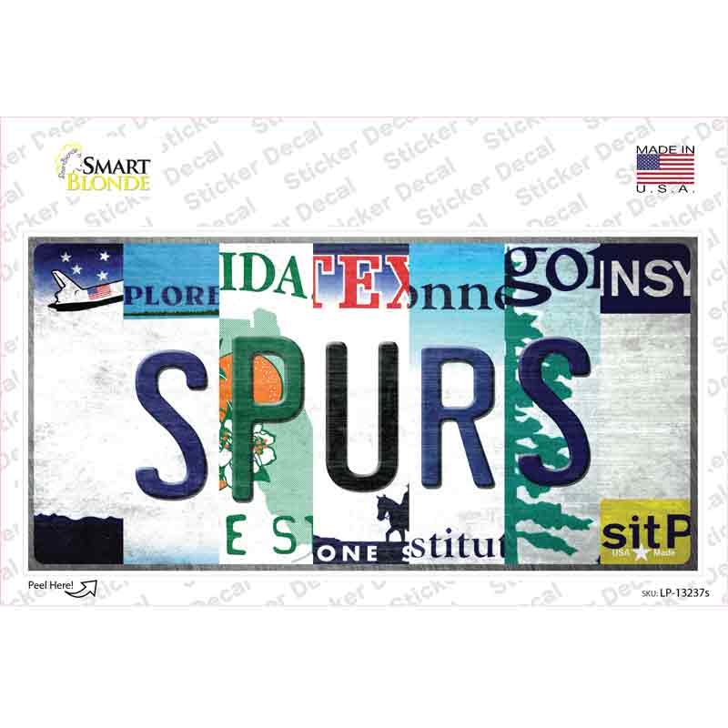 Spurs Strip Art Novelty Sticker Decal