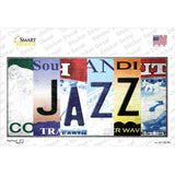 Jazz Strip Art Novelty Sticker Decal