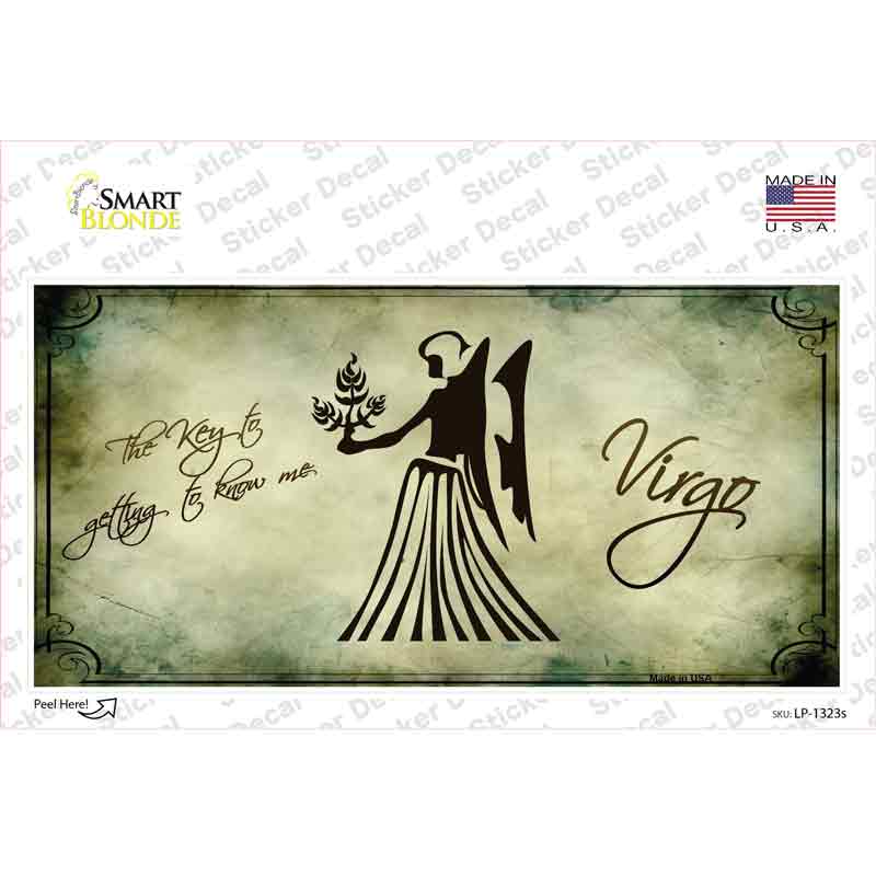 Virgo Zodiac Novelty Sticker Decal