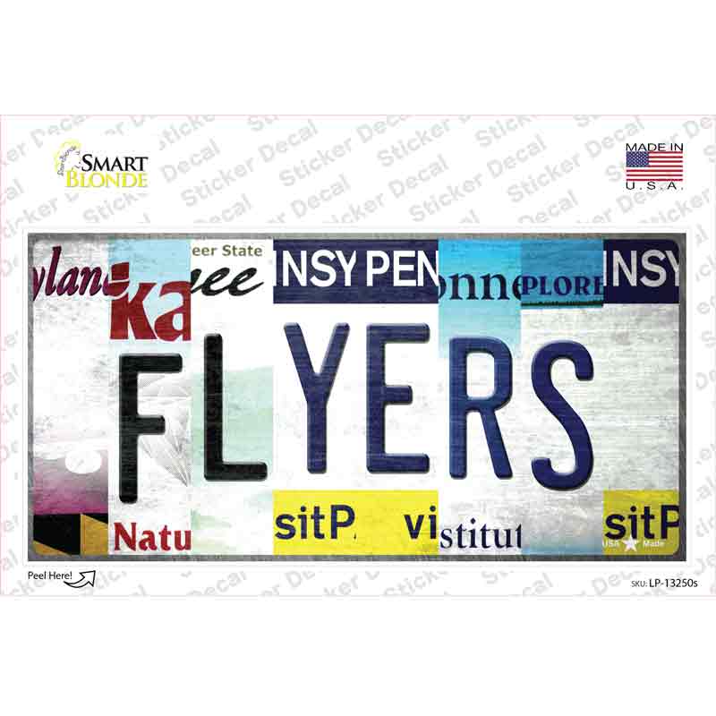 Flyers Strip Art Novelty Sticker Decal