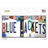 Blue Jackets Strip Art Novelty Sticker Decal
