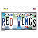Red Wings Strip Art Novelty Sticker Decal