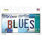 Blues Strip Art Novelty Sticker Decal