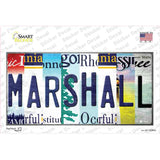 Marshall Strip Art Novelty Sticker Decal