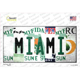 Miami Strip Art Novelty Sticker Decal