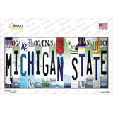 Michigan State Strip Art Novelty Sticker Decal