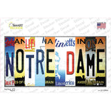 Notre Dame Strip Art Novelty Sticker Decal