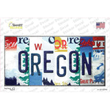 Oregon Strip Art Novelty Sticker Decal