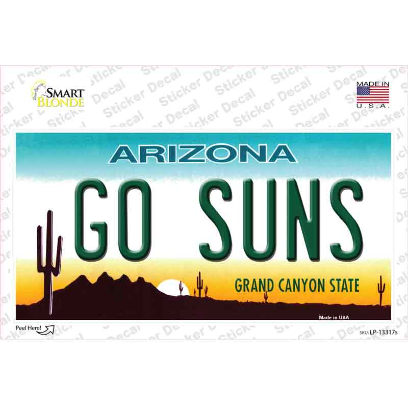 Go Suns Novelty Sticker Decal
