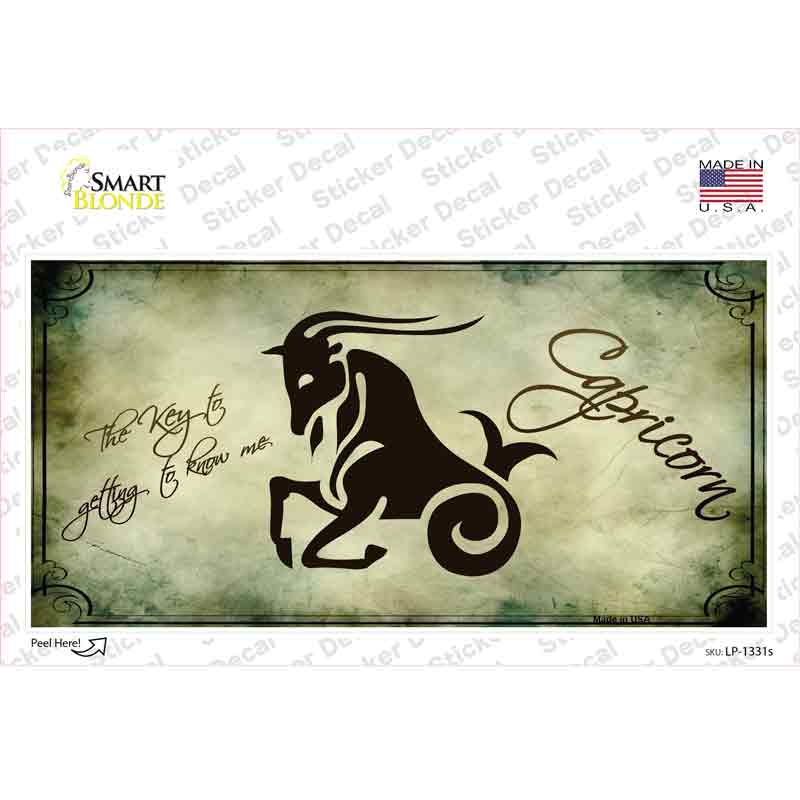 Capricorn Zodiac Novelty Sticker Decal