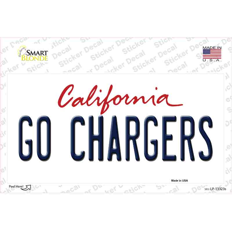 Go Chargers Novelty Sticker Decal