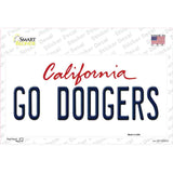 Go Dodgers Novelty Sticker Decal