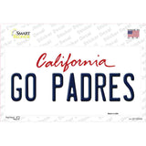 Go Padres Novelty Sticker Decal