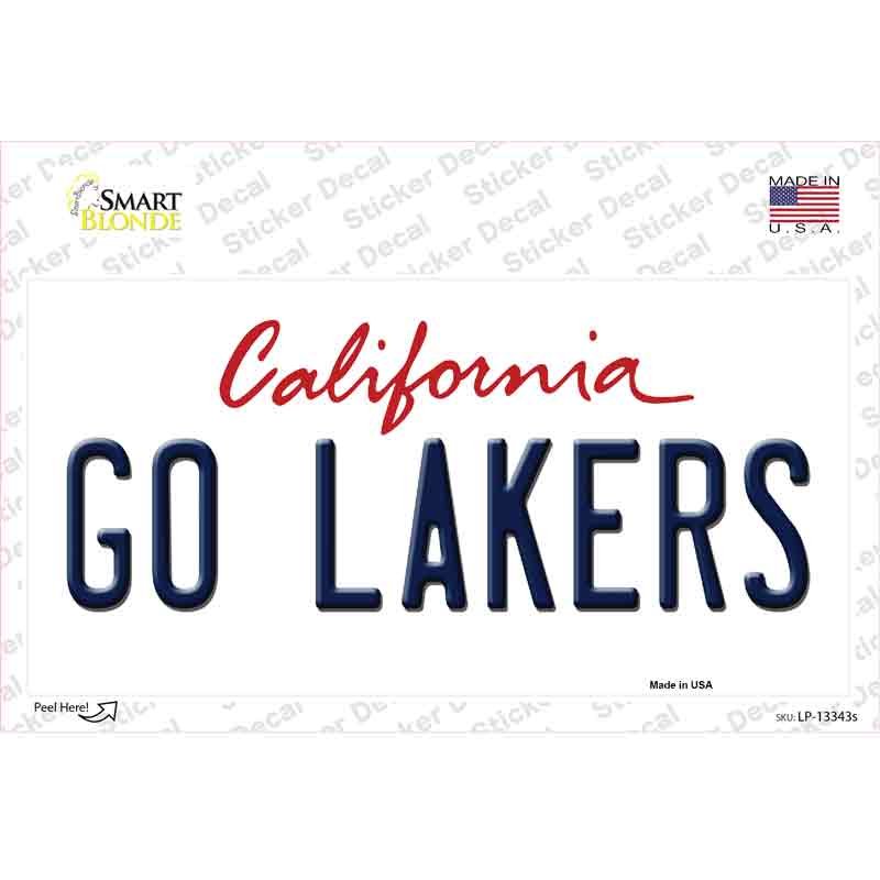 Go Lakers Novelty Sticker Decal