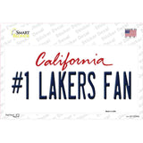 Number 1 Lakers Fan Novelty Sticker Decal