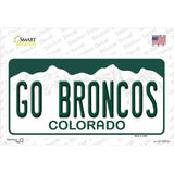 Go Broncos Novelty Sticker Decal