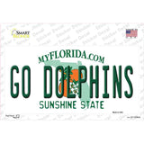 Go Dolphins Novelty Sticker Decal