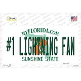 Number 1 Lightning Fan Novelty Sticker Decal