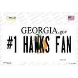 Number 1 Hawks Fan Novelty Sticker Decal