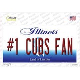 Number 1 Cubs Fan Novelty Sticker Decal
