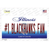 Number 1 Blackhawks Fan Novelty Sticker Decal