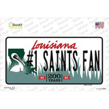 Number 1 Saints Fan Novelty Sticker Decal