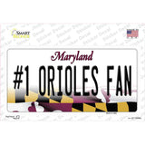 Number 1 Orioles Fan Novelty Sticker Decal