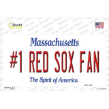 Number 1 Red Sox Fan Novelty Sticker Decal
