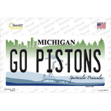 Go Pistons Novelty Sticker Decal