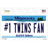 Number 1 Twins Fan Novelty Sticker Decal
