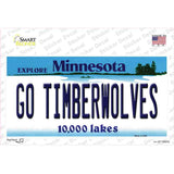 Go Timberwolves Novelty Sticker Decal