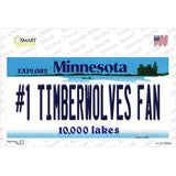 Number 1 Timberwolves Fan Novelty Sticker Decal