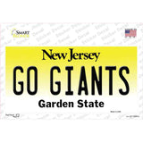 New Jersey Go Giants Novelty Sticker Decal