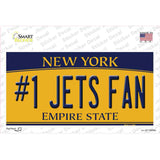 Numbers 1 Jets Fan Novelty Sticker Decal