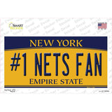 Number 1 Nets Fan Novelty Sticker Decal