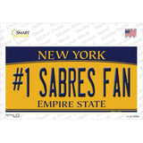Number 1 Sabres Fan Novelty Sticker Decal