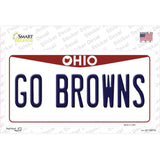 Go Browns Novelty Sticker Decal