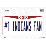 Number 1 Indians Fan Novelty Sticker Decal