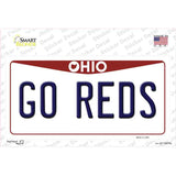 Go Reds Novelty Sticker Decal