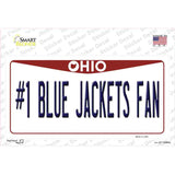 Number 1 Blue Jackets Fan Novelty Sticker Decal