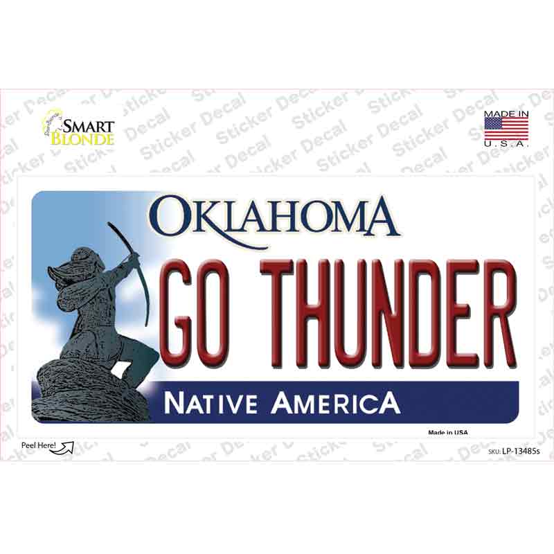 Go Thunder Novelty Sticker Decal