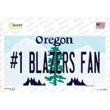 Number 1 Blazers Fan Novelty Sticker Decal