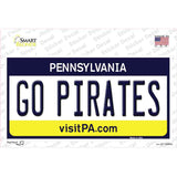 Go Pirates Novelty Sticker Decal