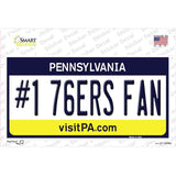 Number 1 76ers Fan Novelty Sticker Decal